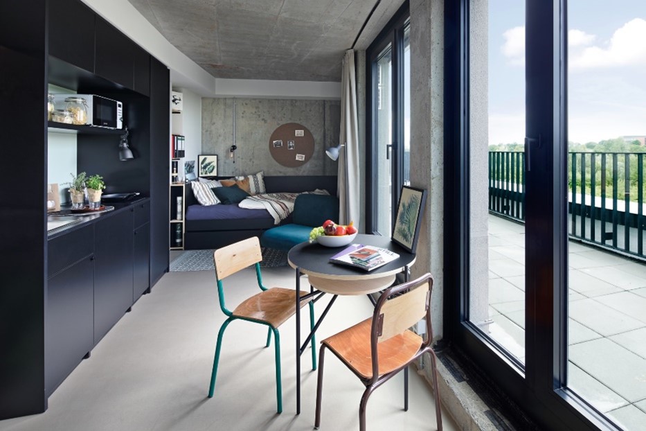Frankfurt Penthouse Loft Balcony